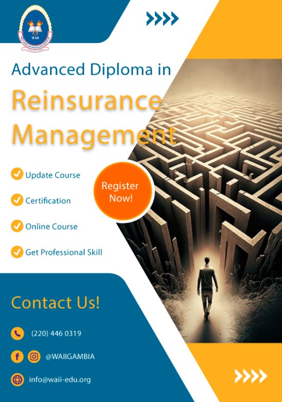 Advanced Diploma in Reinsurance  (30 weeks) [Online]