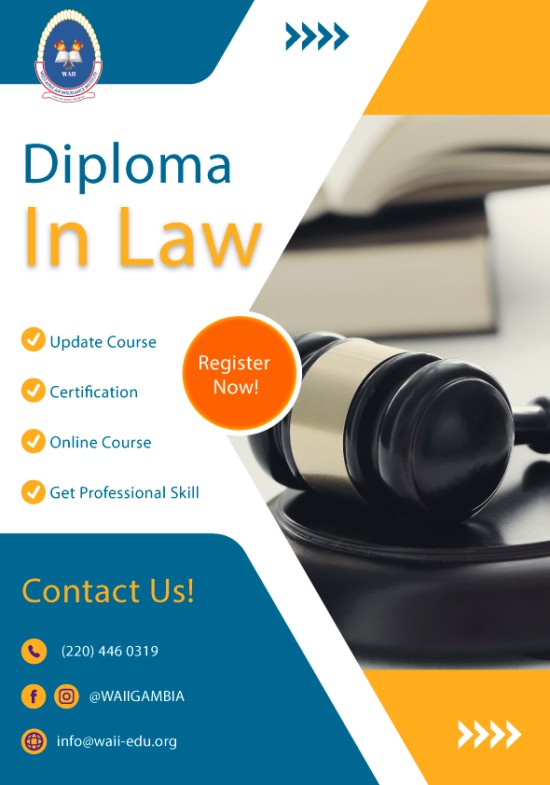 Diploma in Law (6 months)  [On Site]